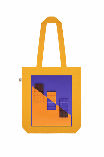 Organic Cotton Tote Bag with Love Chocolate print
