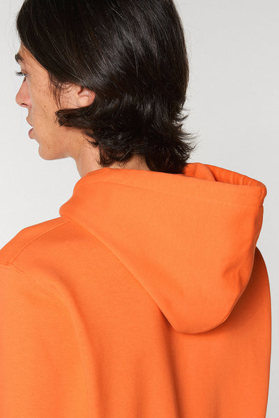 Orange Orange Bicycle Printed Hoodie, Heavyweight, from organic cotton blend, Unisex, for Women & for Men