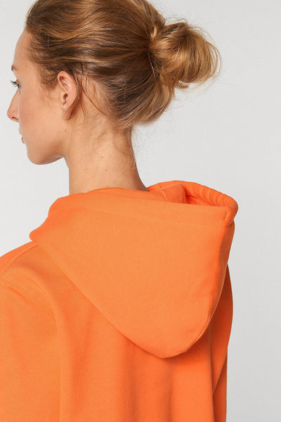 Orange Orange Bicycle Printed Hoodie, Heavyweight, from organic cotton blend, Unisex, for Women & for Men