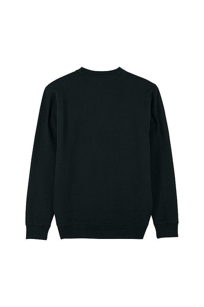 Black Organic Cotton Sweatshirt, Heavyweight, from organic cotton blend, Unisex, for Women & for Men