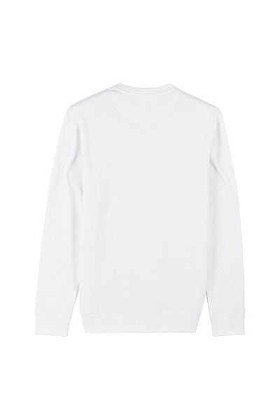White Orange Bicycle Graphic Sweatshirt, Heavyweight, from organic cotton blend, Unisex, for Women & for Men