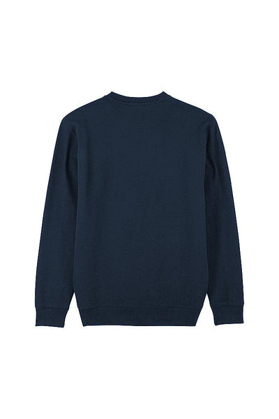Navy Orange Bicycle Graphic Sweatshirt, Heavyweight, from organic cotton blend, Unisex, for Women & for Men
