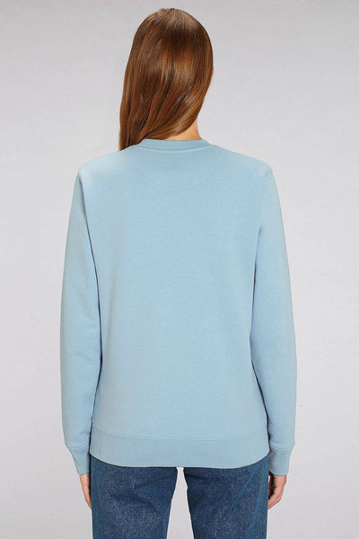 Light blue Donut Flowers Printed Sweatshirt, Heavyweight, from organic cotton blend