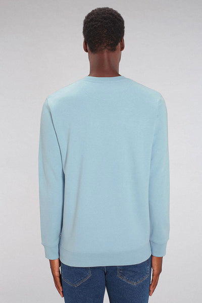 Light blue Orange Bicycle Sweatshirt, Heavyweight, from organic cotton blend, Unisex, for Women & for Men