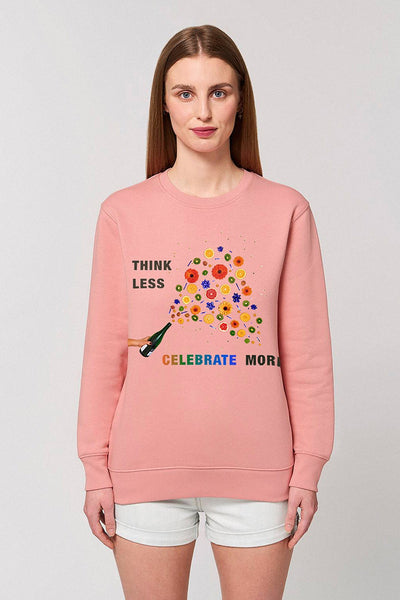 Pink Celebrate Graphic Sweatshirt, Heavyweight, from organic cotton blend, Unisex, for Women & for Men