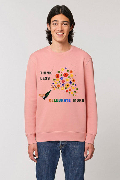 Pink Celebrate Graphic Sweatshirt, Heavyweight, from organic cotton blend, Unisex, for Women & for Men
