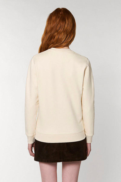 Beige Celebrate Graphic Sweatshirt, Heavyweight, from organic cotton blend, Unisex, for Women & for Men
