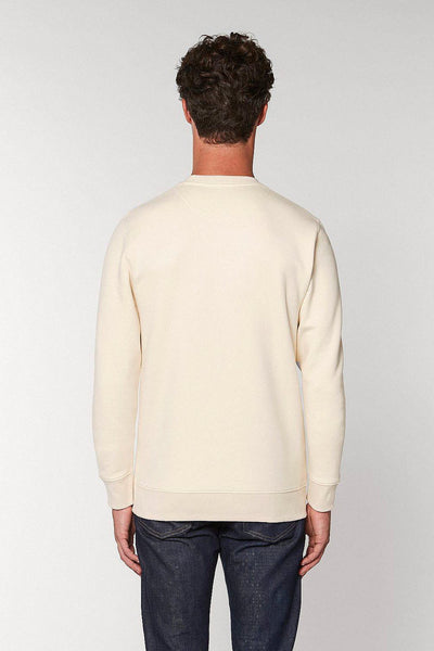 Beige Celebrate Graphic Sweatshirt, Heavyweight, from organic cotton blend, Unisex, for Women & for Men