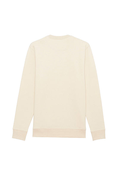 Beige Love More Graphic Sweatshirt, Heavyweight, from organic cotton blend