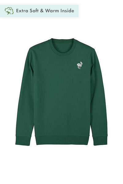 Green Organic Cotton Sweatshirt, Heavyweight, from organic cotton blend, Unisex, for Women & for Men