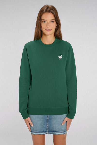 Green Organic Cotton Sweatshirt, Heavyweight, from organic cotton blend, Unisex, for Women & for Men