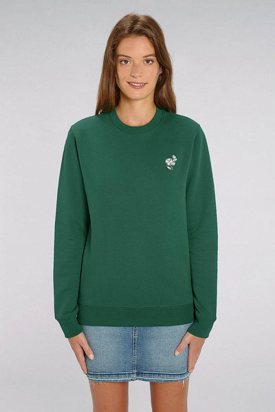 Green Organic Cotton Sweatshirt, Heavyweight, from organic cotton blend, Unisex, for Women & for Men