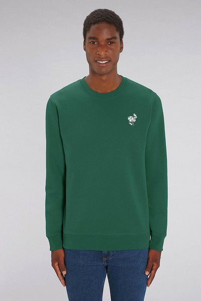 Green Organic Cotton Sweatshirt, Heavyweight, from organic cotton blend, Unisex, for Women & for Men