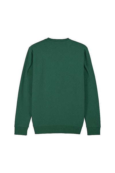 Green Orange Bicycle Graphic Sweatshirt, Heavyweight, from organic cotton blend, Unisex, for Women & for Men