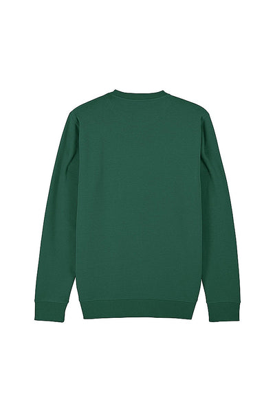 Green Orange Bicycle Graphic Sweatshirt, Heavyweight, from organic cotton blend, Unisex, for Women & for Men