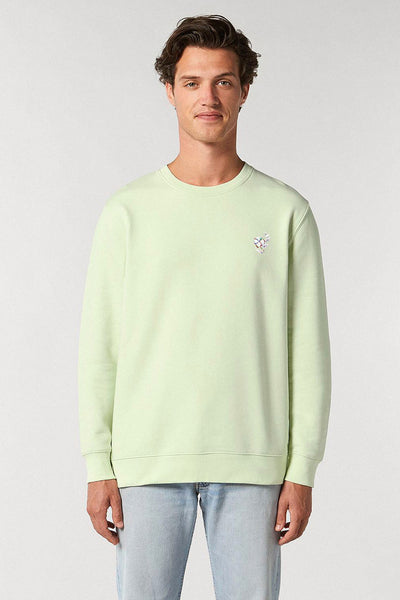Light green Organic Cotton Sweatshirt, Heavyweight, from organic cotton blend, Unisex, for Women & for Men