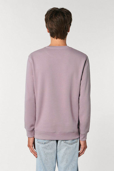 Lilac purple Chocolate Love Graphic Sweatshirt, Heavyweight, from organic cotton blend, Unisex, for Women & for Men