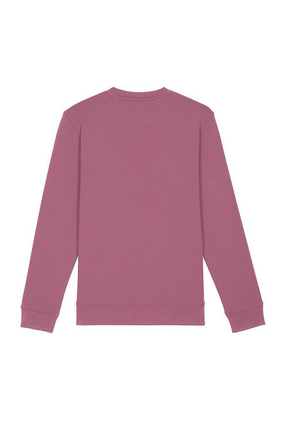 Purple Embroidered BHappy Logo Sweatshirt, Heavyweight, from organic cotton blend, Unisex, for Women & for Men