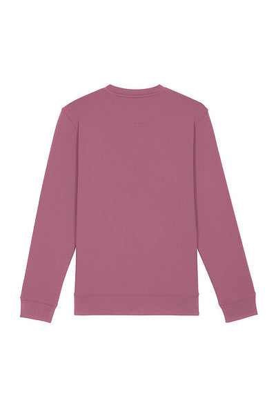 Purple Embroidered BHappy Logo Sweatshirt, Heavyweight, from organic cotton blend, Unisex, for Women & for Men
