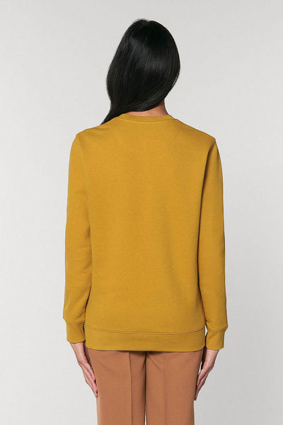 Yellow Celebrate Graphic Sweatshirt, Heavyweight, from organic cotton blend, Unisex, for Women & for Men