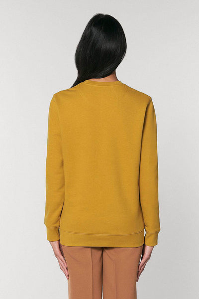 Yellow Chocolate Love Graphic Sweatshirt, Heavyweight, from organic cotton blend, Unisex, for Women & for Men