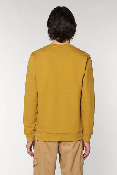Yellow Chocolate Love Graphic Sweatshirt, Heavyweight, from organic cotton blend, Unisex, for Women & for Men