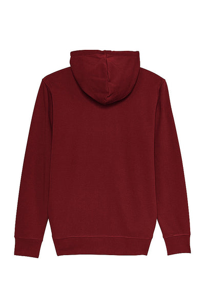 Burgundy Unicorn Graphic Zip Up Hoodie, Medium-weight, from organic cotton blend
