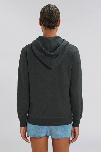Dark grey Organic Cotton Zip Up Hoodie, Medium-weight, from organic cotton blend, Unisex, for Women & for Men