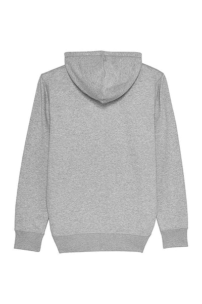 Grey Donut Flowers Zip Up Hoodie, Medium-weight, from organic cotton blend