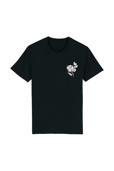 Black Organic Cotton Graphic T-Shirt, 100% organic cotton, Unisex, for Women & for Men