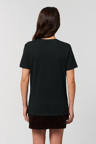Black Organic Cotton Graphic T-Shirt, 100% organic cotton, Unisex, for Women & for Men