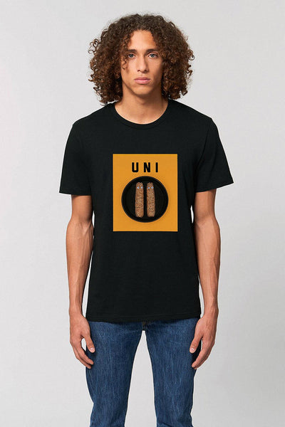 Black Men Unicorn Graphic T-Shirt, 100% organic cotton