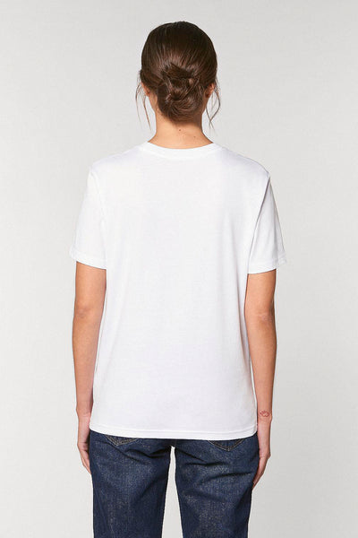 White Orange Bicycle Graphic T-Shirt, 100% organic cotton, Unisex, for Women & for Men