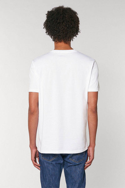 White Orange Bicycle Graphic T-Shirt, 100% organic cotton, Unisex, for Women & for Men