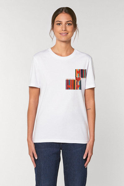 White Love More Graphic T-Shirt, 100% organic cotton