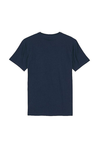 Navy Cool Pineapple Crew Neck T-Shirt, 100% organic cotton, Unisex, for Women & for Men
