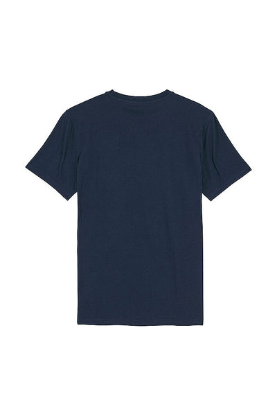 Navy Cool Pineapple Crew Neck T-Shirt, 100% organic cotton, Unisex, for Women & for Men