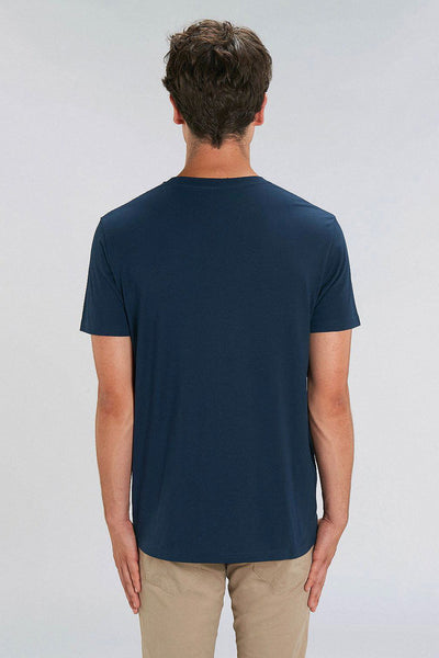 Navy Orange Bicycle Graphic T-Shirt, 100% organic cotton, Unisex, for Women & for Men