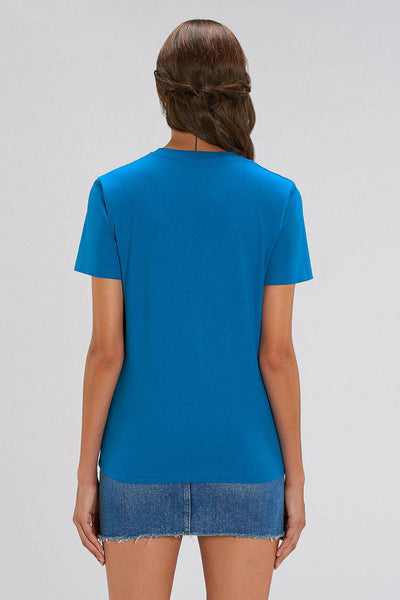 Royal Blue Orange Bicycle Graphic T-Shirt, 100% organic cotton, Unisex, for Women & for Men