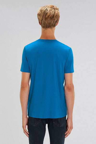 Royal Blue Orange Bicycle Graphic T-Shirt, 100% organic cotton, Unisex, for Women & for Men
