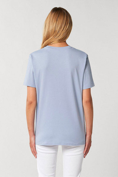 Light blue Cool Pineapple Crew Neck T-Shirt, 100% organic cotton, Unisex, for Women & for Men