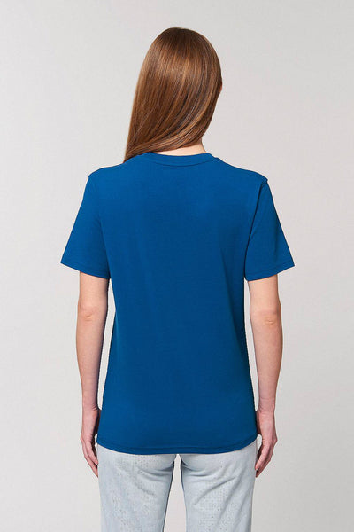 Blue Cool Pineapple Crew Neck T-Shirt, 100% organic cotton, Unisex, for Women & for Men