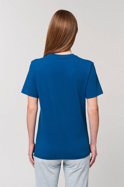 Blue Cool Pineapple Crew Neck T-Shirt, 100% organic cotton, Unisex, for Women & for Men