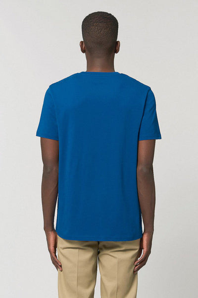 Blue Cool Pineapple Crew Neck T-Shirt, 100% organic cotton, Unisex, for Women & for Men