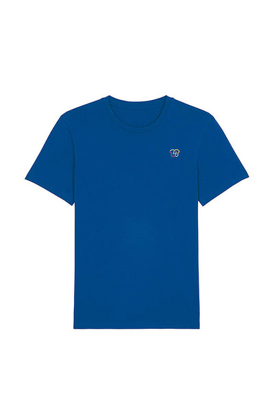 Blue BHappy Logo Crew Neck T-Shirt, 100% organic cotton, Unisex, for Women & for Men