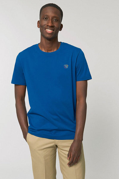 Blue BHappy Logo Crew Neck T-Shirt, 100% organic cotton, Unisex, for Women & for Men