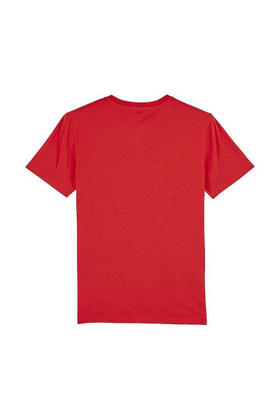 Red Cool Pineapple Crew Neck T-Shirt, 100% organic cotton, Unisex, for Women & for Men