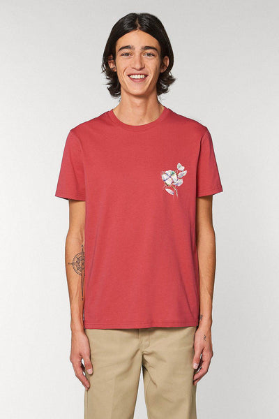 Red Organic Cotton Graphic T-Shirt, 100% organic cotton, Unisex, for Women & for Men