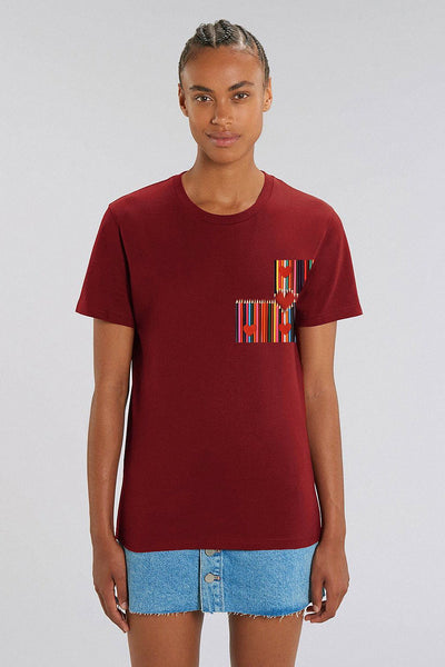 Burgundy Love More Graphic T-Shirt, 100% organic cotton
