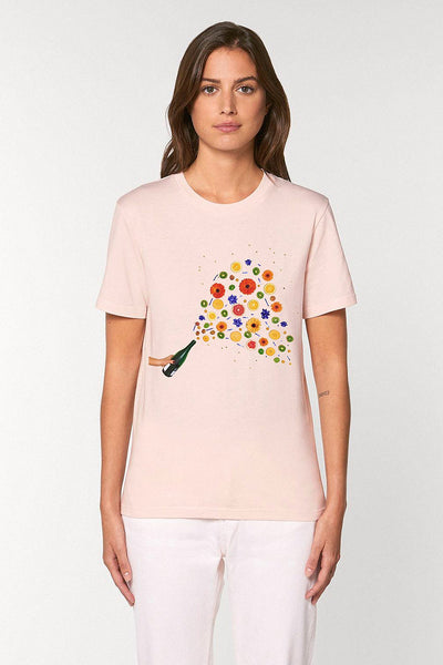 Light Pink Celebrate Graphic T-Shirt, 100% organic cotton, Unisex, for Women & for Men